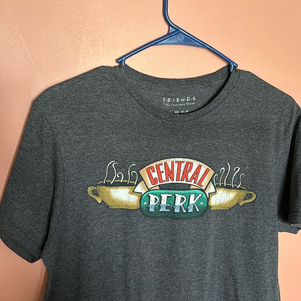 Unisex Tshirt “Central Perk” from TV show “Friends” size medium / Gray